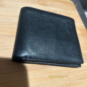 Coach Black Leather Card Holder